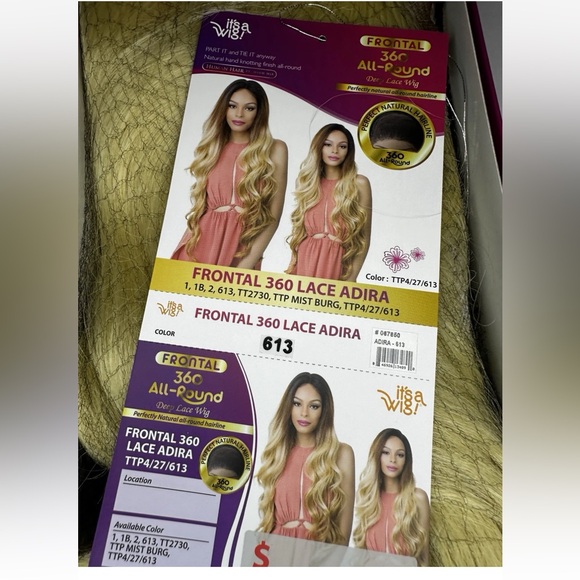 It’s A Wig! Frontal 360 Lace Adira Wig - Color 613 - Deep Lace, Natural Hairline - Picture 5 of 7